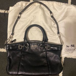Coach Black Leather hand bag